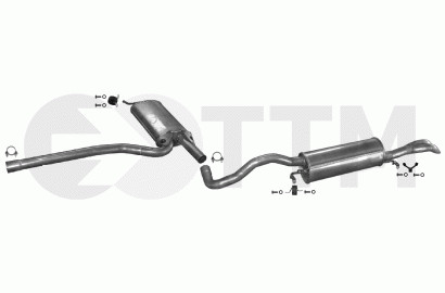 Silencieux Audi A4 1.9 D pour stopper les bruits au contrôle technique