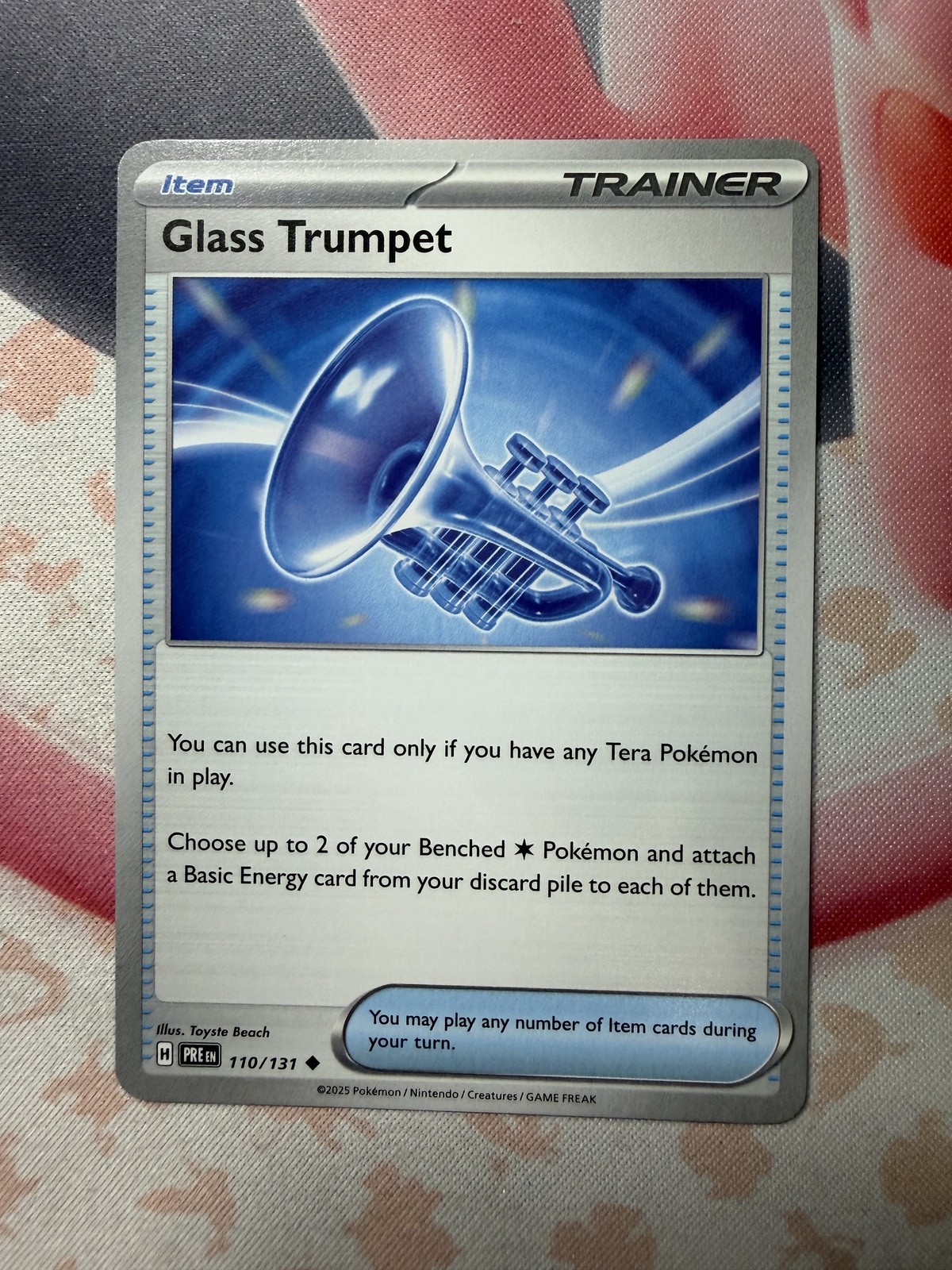 Glass Trumpet Uncommon SV: Prismatic Evolutions 110/131 NM English Pokemon Card