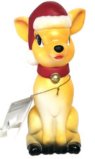 2022 HOLIDAY TIME CHRISTMAS REINDEER TABLETOP LIGHT UP BLOW MOLD 11"