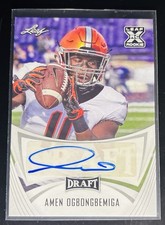 Amen OGBONGBEMIGA 2021 Leaf Draft XRC Rookie Autograph Oklahoma State Chargers