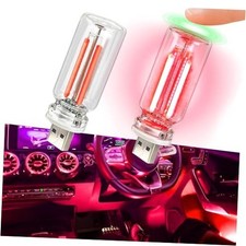2Pcs USB LED Lights for Car, Touch Dimmable LED Interior Car Lights, USB red