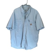 Carhartt Force Button Up Relaxed Fit Short Sleeved Work Shirt Mens XL