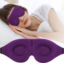 ZGGCD 3D Sleep Mask for Side Sleeper Light Blocking Sleeping Eye Mask for Wom...