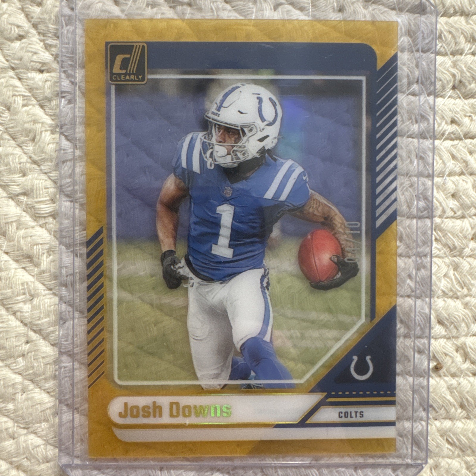 2024 Panini Clearly Donruss Josh Downs #25 Gold /10