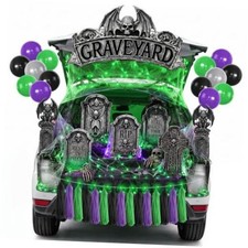 Halloween Trunk or Treat Car Decorations Kit - Graveyard RIP Car Decorations