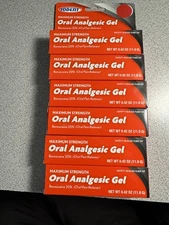 Oral Analgesic Gel Iodent MAXIMUM Strength Benzocaine 20%  Exp. Feb. 2028 6 pack