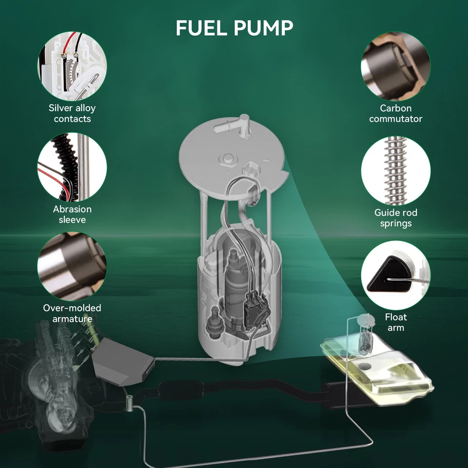 For 2001 2002 2003 Chevrolet Silverado 3500 6.0L 8.1L Fuel Pump Assembly - Image 4 of 4