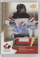 2020 Team Canada Juniors Women's WC Autos /199 Micah Zandee-Hart Patch Auto a2w