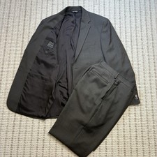 Jos A Bank Travelers Tailored Suit Mens Brown Wool 2 Button Size 40R 32x31 Pants