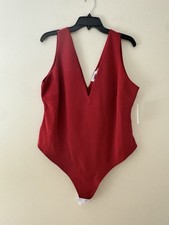 NWT Good American Scuba Deep V Bodysuit Size 2XL