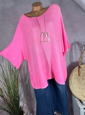 Feinstrick LONG Pullover Shirt oversize Italy PINKROSA 40 42 44