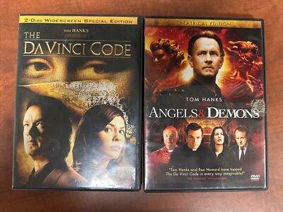 The DaVinci Code (2006 2-Disc WS Special Ed, DVD) and Angels & Demons (DVD)