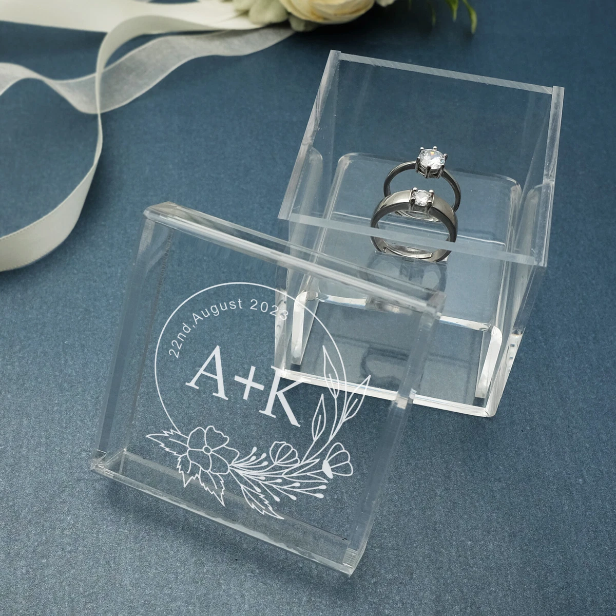 Personalized engagement ring holder store