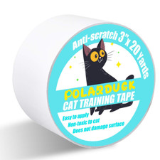 Anti Cat Scratch Tape, 3 Inches X 20 Yards Cat Training Tape, 100 Transparent C