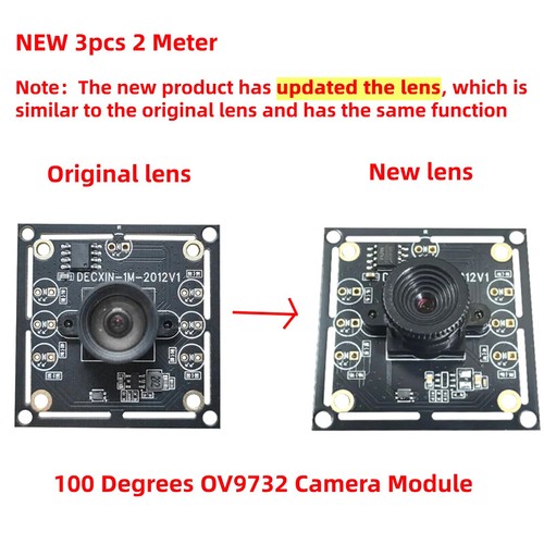 100 Degree Camera Module OV9732 1280X720 USB Free Driver Manual Focus With Cable - Photo 5/7