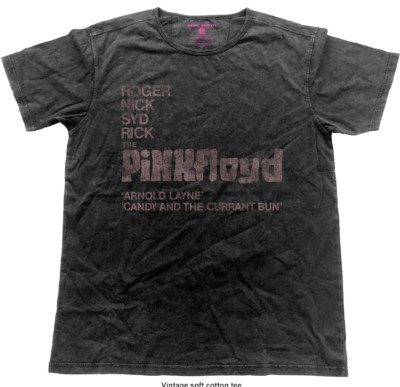 PINK FLOYD UNISEX VINTAGE T-SHIRT: ARNOLD LAYNE DEMO OFFICIAL MERCH NEW SIZE (M)