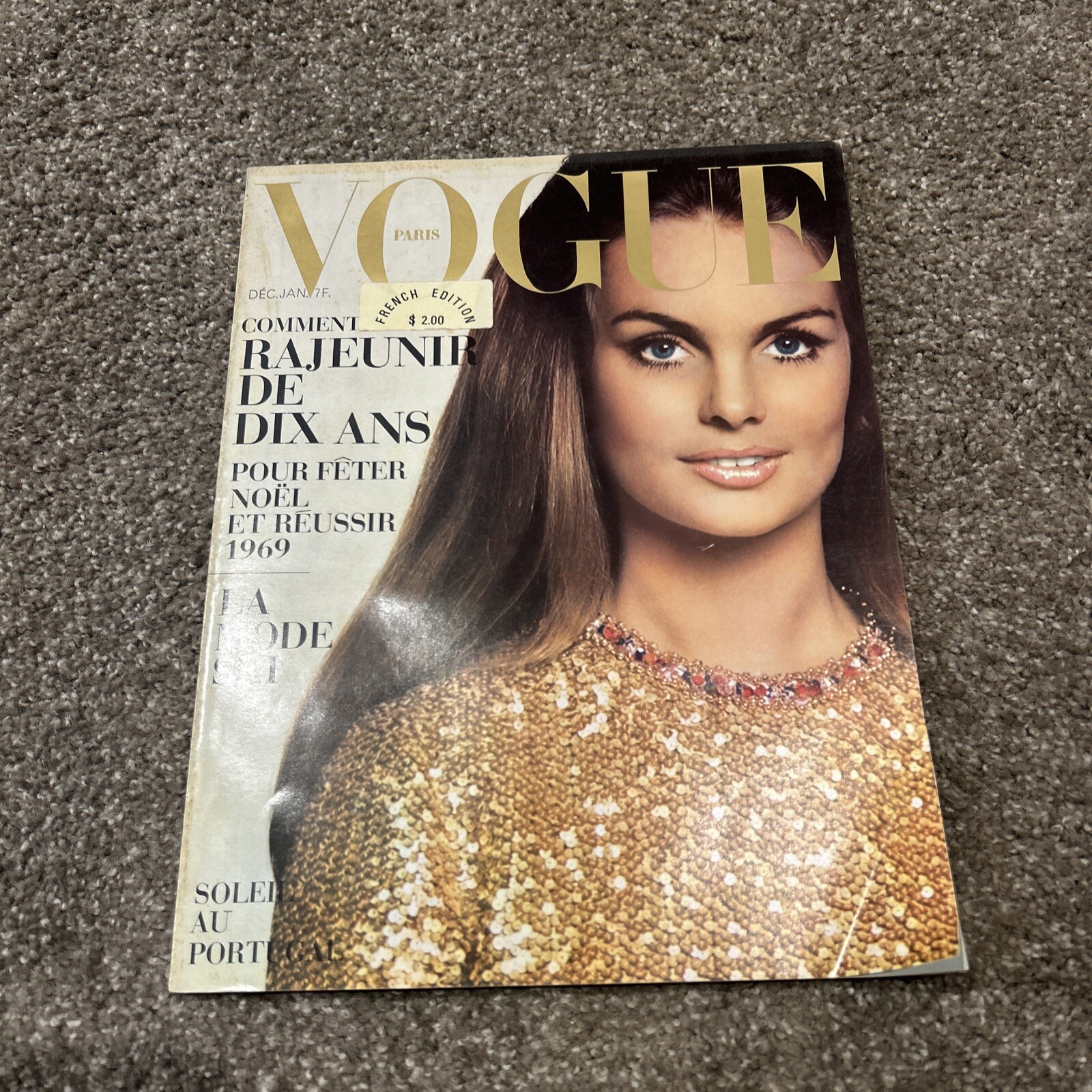 December 1968 French Edition Vogue Barbara Streisand