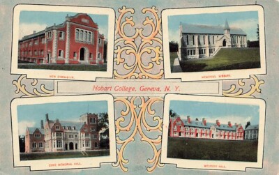 c1910 Hobart College Multi View Gym Library Hall Geneva NY  P554
