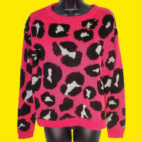 NEW DIVIDED H\u0026M Hot Pink Leopard Print 
