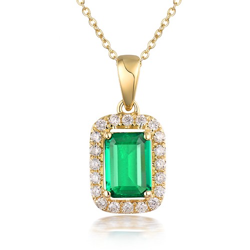 14k Yellow Gold Emerald Cut Vintage 