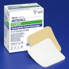 Cardinal Health Kendall Foam Dressing with Topsheet 4" x 4" BX of 10