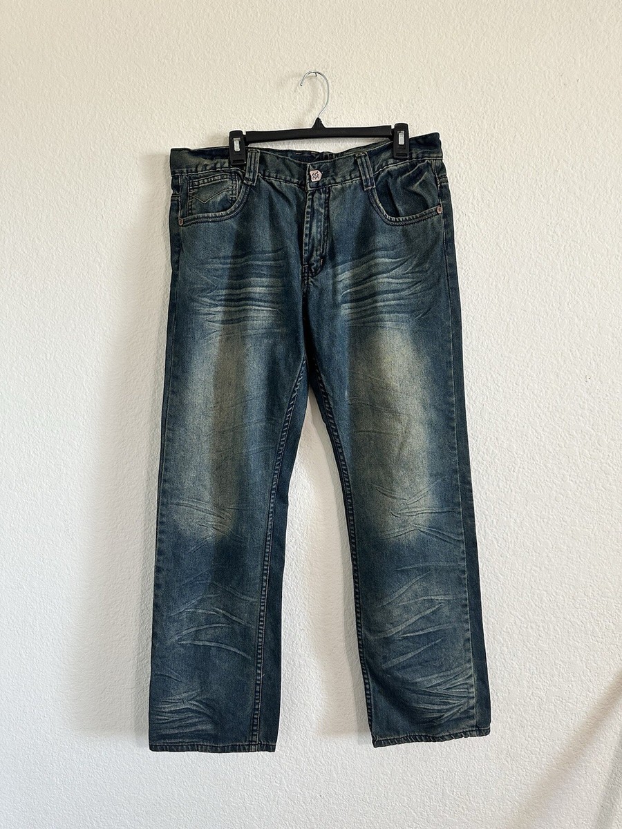 Reward Jeans Dark Wash Denim Pants Men Size 36x32 Style RN Reward Jeans Dark Wash Denim Pants Men Size 36x32 Style RN