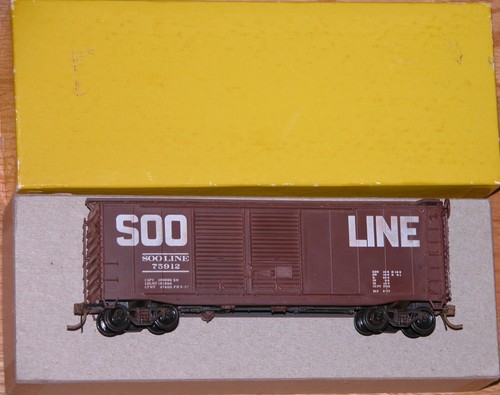 HO PRECISAIL 40' DOBLE PUERTA ACERO BOXCAR SOO LINE # 75912 CONSTRUIDO | Zustand: Used