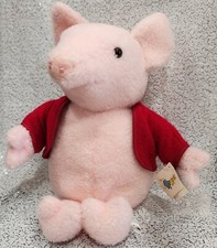 1982 Vintage Beatrix Potter EDEN Plush Pig Plush RARE 19" Large Red Coat w/ Tag