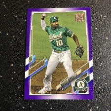 Marcus Semien 2021 Topps Series One Baseball Purple Parallel #276 MLB Athletics