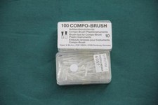 Hager & Werken 605231 Compo Brush 100x Fein/fine Aufsteckbürstchen Plastikinstr.