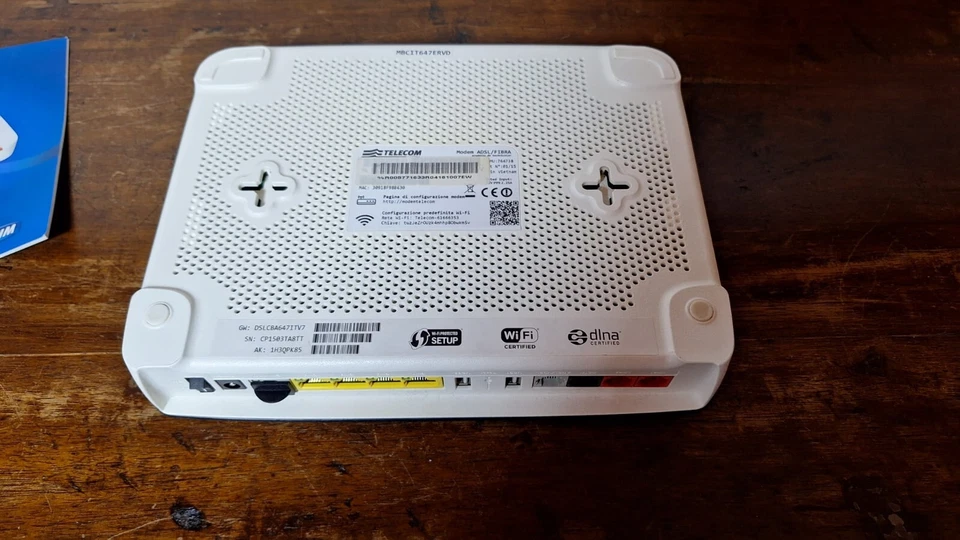  MODEM ROUTER ULTRA INTERNET, WIFI ADSL/FIBRA  TELECOM FIBRA MISTA - Immagine 3 di 4