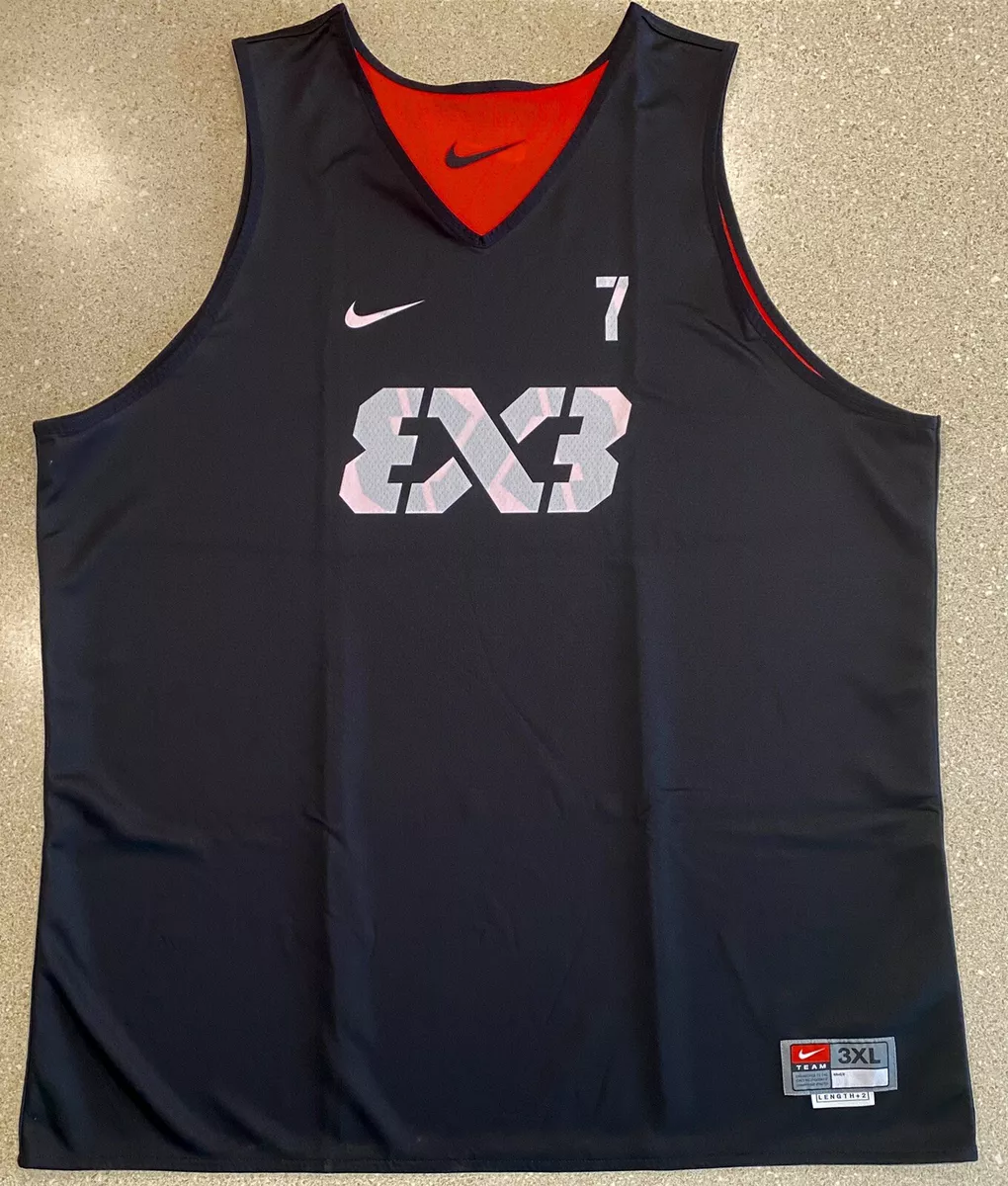 Nike FIBA 3x3 Reversible Basketball Jersey AR0651 US Men's Size XL