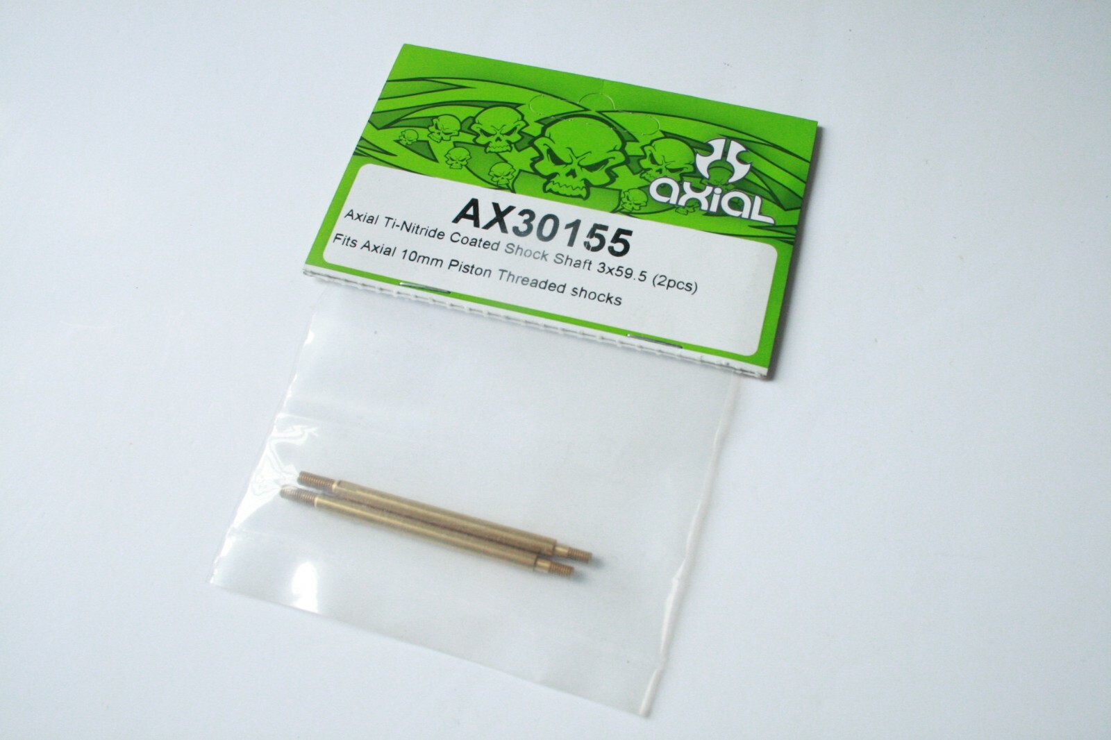 Axial T-Nitride Shock Shafts 3x59.5mm (2pcs) - AX30155 SCX10