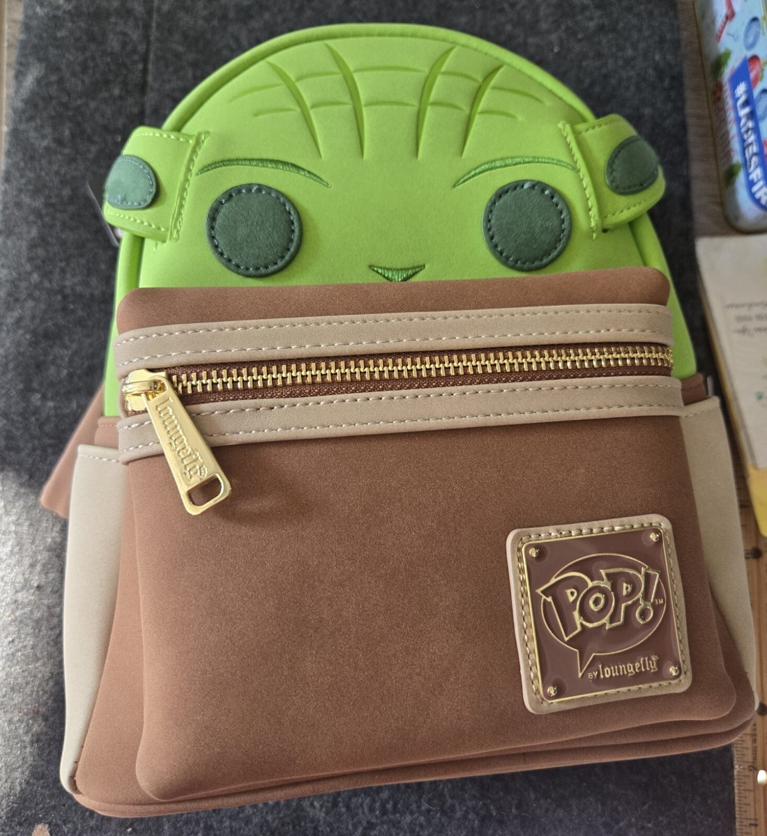 Loungefly Funko Pop Star Wars Yoda Figural Mini Backpack The Child Loungefly Funko Pop! Star Wars Yoda Figural Mini Backpack  main image 2
