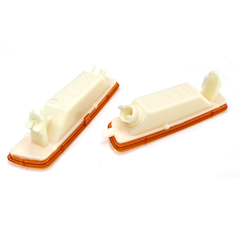 Pair Of Amber Front Bumper Side Marker Lights For VW MK6 Golf & Jetta (2009-2013) - Direct Fit