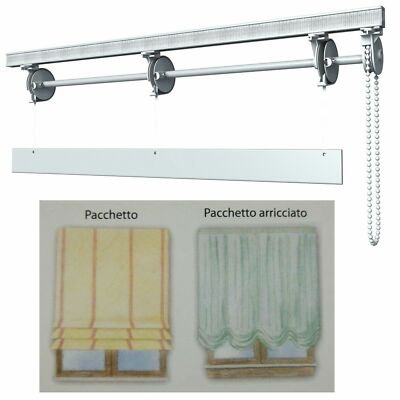 WHITE ALUMINUM STICK SLIDING SYSTEM TENT RAIL PACKAGE