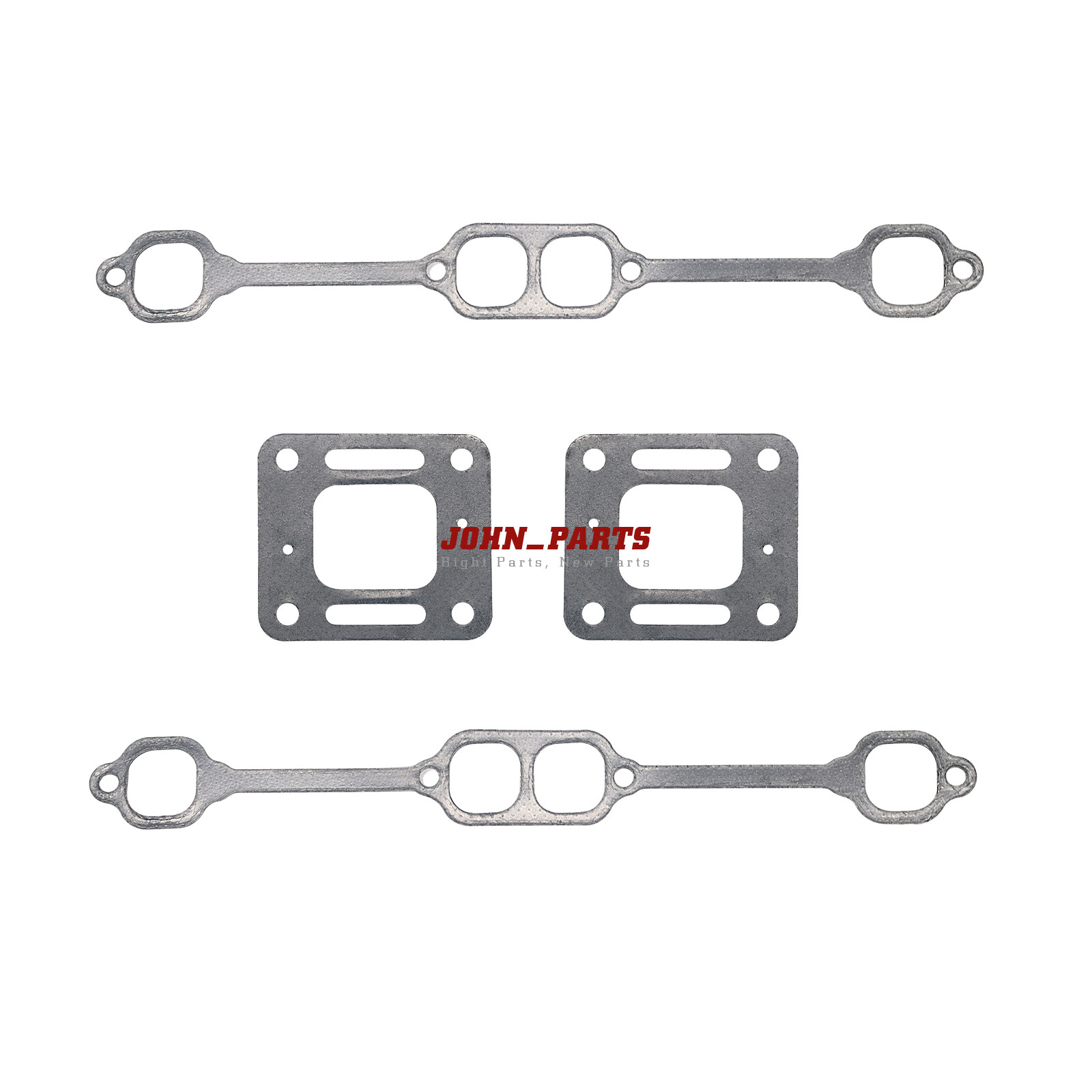 Fits Mercruiser 5.0 mpi 5.7 350 mag riser block v8 elbow kit Gasket Manifold