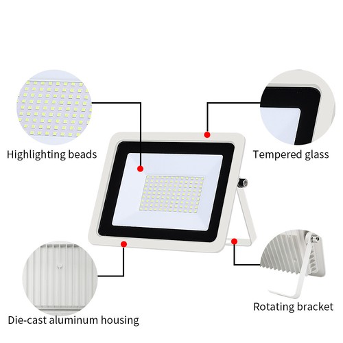 Cold White LED Floodlight Reflector Flood Light IP68 Waterproof Outdoor Garden - Picture 4 of 4