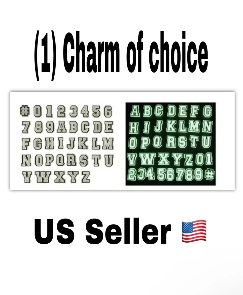 Buy Wholesale China Letter Croc Charms Number Design Pvc Bracelets