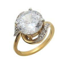 Art Deco Engagement Ring, Wedding Ring, CZ Ring, 925 Sterling Silver Ring