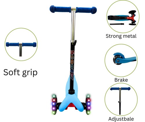 Strong wide wheel kids scooter - Picture 2 of 28