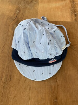 Sterntaler Sky Blue Anchor Balloon Hat UV 30 6-9 Months