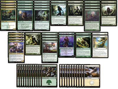 ELITE Green White Werewolf Deck - Wolf - 60 Card - Ready to Play - MTG NM/M!