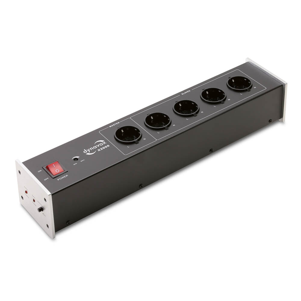Dynavox 220v Hifi-steckdosenleiste X2000 Silber, Mit