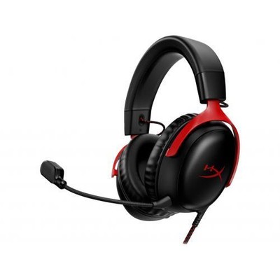 AURICULARES HYPERX CLOUD III NEGRO Y ROJO / DE VINCHA