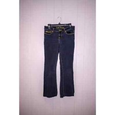 Cache Premium Dark Wash Stretch Cropped Denim Jeans Size 6