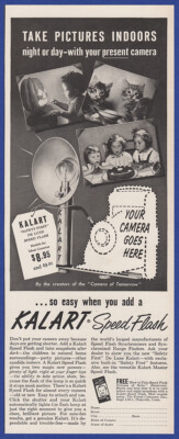 Vintage 1950 KALART Speed Flash Camera Photography Print Ad 1950's | eBay