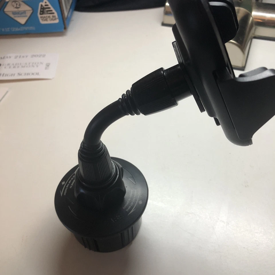 Macally Car Cup Holder Phone Mount Base Adjustable Gooseneck Cell Phone... - Image 3 of 4