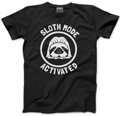 Faultiermodus aktiviert Herren Unisex T-Shirt lustig Faultier Mittag Teen Student