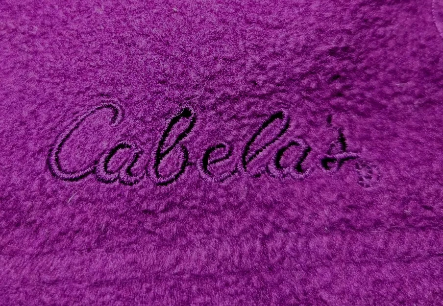 CABELA'S Women's Outerwear Full Zip FLEECE Purple Vest Jacket Zip Pockets Medium - Image 3 of 4
